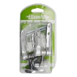 FAIDF - COPPIA SUPPORTI CROMATI PER SEDILI IN LEGNO BLISTER