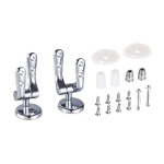 DH - CERNIERE UNIVERSALI AD ESPANSIONE CROMATE PER SEDILI WC