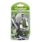 FAIDF - CERNIERE CROMATE MODELLO AD ESPANSIONE PER SEDILI IN LEGNO BLISTER