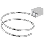 Gheginonline - PORTA ASCIUGACAPELLI CROMO SERIE UNICA