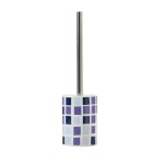 SPIRE - PORTA SCOPINO BASE CERAMICA MOSAIKO BLU