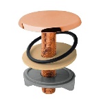 PB - TAPPO COPRIFORO IN OTTONE