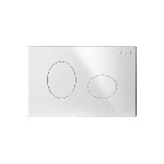 PUCCI - PLACCA PER CASSETTA INCASSO PUCCI ECO 2 PULSANTI ELLISSE MOD.2014