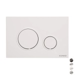 FLUID PLACCA DOPPIO SCARICO VELA Cromo Lucido