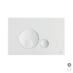 OLIVE PLACCA DOPPIO SCARICO GLOBE Cromo Lucido