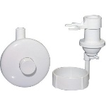 PUCCI - COMANDO MANUALE PNEUMATICO A PARETE AD INCASSO BIANCO