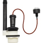 TREMO 133-TR160 MECCANISMO DI SCARICO IN PLASTICA A PULSANTE CROMO