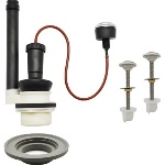 TREMO - MECCANISMO DI SCARICO E  KIT PER MONOBLOCCO CROMO