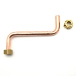 DIANHIDRO - TUBO RAME A S CON 2 CALOTTE 3/8