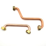 DIANHIDRO - 2 PZ TUBI RAME CON CALOTTE PER GALLEGGIANTE