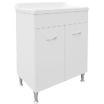 DIANHIDRO - LAVATOIO CON MOBILE IN LEGNO E VASCA IN ABS CON STRIZZATOIO