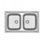 DIANHIDRO - LAVELLO INCASSO IN ACCIAIO INOX MOD. LS05 80x50 CM