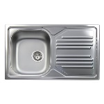 APELL 140-190-SX LAVELLO INCASSO IN ACCIAIO INOX CON 1 VASCHETTA