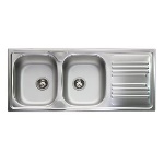 APELL 140-191-DX LAVELLO INCASSO IN ACCIAIO INOX CON 2 VASCHE