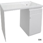 DH 140-205-SX LAVATOIO + COPRILAVATRICE VASCA IN RESINA