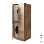 DH    PORTA LAVATRICE ASCIUGATRICE 2 ANTE cm 70x70xH.174 Olmo Scuro