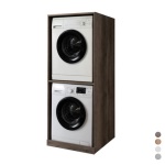 DH    MOBILE A GIORNO PORTA LAVATRICE ASCIUGATRICE cm 70x70xH.174 Olmo Cemento