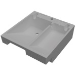 senza LAVATOIO IN POLIETILENE PILAV Cm 70x75x30