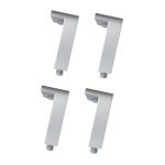 TRIOP 4 PZ PIEDINI REGOLABILI ANODIZZATI PER LEGNO
