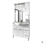 DIANHIDRO - MOBILE BAGNO VENICE CM 85 CON LAVABO E SPECCHIO