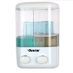 DIANHIDRO - DISPENSER DI SAPONE LIQUIDO A PARETE DUE VANI