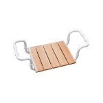 DH - SEDILE PER VASCA REGOLABILE LARICE SENZA SCHIENALE TELAIO BIANCO