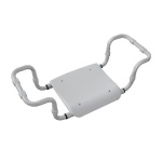 DH - SEDILE P/VASCA POLIPROPILENE REGOLABILE SENZA SCHIENALE TELAIO BIANCO