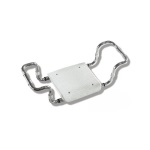 DH - SEDILE PER VASCA IN POLIPROPILENE SENZA SCHIENALE TELAIO CROMO