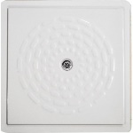 DIANHIDRO - PIATTO DOCCIA PER DISABILI FILO PAVIMENTO IN VETRO RESINA CON PILETTA