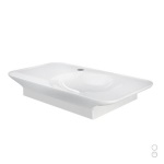 RAK - LAVABO SOSPESO VALET DA 92 CM RIPIANO A SX