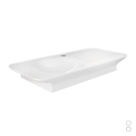 RAK - LAVABO SOSPESO VALET DA 112 CM RIPIANO A DX