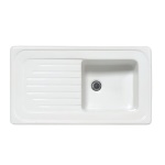 LINPH - LAVELLO DA INCASSO IN CERAMICA MOD. C280 CON 1 VASCHETTA 90 x 50