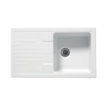 LINPH - LAVELLO DA INCASSO IN CERAMICA MOD. C282 CON 1 VASCHETTA 86 x 50