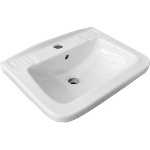 LINPH - LAVABO A PARETE QUADRO CM 36 x 45