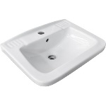 LINPH - LAVABO A PARETE QUADRO CM 40 x 50