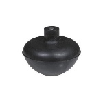 G.M.P - SFERA IN GOMMA CON NOTTOLINO IN OTTONE INCORPORATO