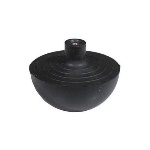 G.M.P - SFERA IN GOMMA CON NOTTOLINO IN OTTONE INCORPORATO