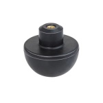 G.M.P - MINISFERA IN GOMMA NERA NR C/FIL.  M4