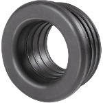 G.M.P - MORSETTO IN GOMMA NERA PER CURVE TECNICHE D. 46