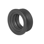 G.M.P - MORSETTO IN GOMMA NERA PER CASSETTA WC