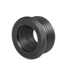 G.M.P - MORSETTO IN GOMMA NERA PER CURVE TECNICHE D. 50