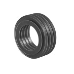 G.M.P - MORSETTO IN GOMMA NR NERA PER WC