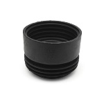 G.M.P - PROLUNGA W.C. IN GOMMA NERA PER BRAGHE