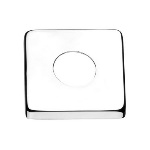 RERU - ROSETTA PESANTE QUADRA IN OTTONE CROMO