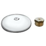 DIANHIDRO - TAPPO OTTONE CON VITE E ROSONE 1/2