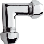 RERU - RACCORDO CURVO CON GUARNIZIONE E DADI CONICI