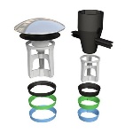 BONOM - TAPPARELLO CR C/DISPOSITIVO AGGANCIO UNIVERSALE P/PILETTE C/FORI T.P.