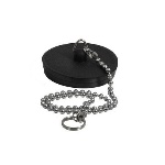 GHIDI - TAPPO GOMMA CON CATENA ED ANELLO