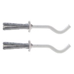 FISCHER TASSELLI - 2 PZ MENSOLE PER RADIATORI IN ALLUM. TF 8 FISCHER