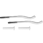 OTER - 2 PZ MENSOLE SCHIACCIATE PER RADIATORI IN ALLUMINIO